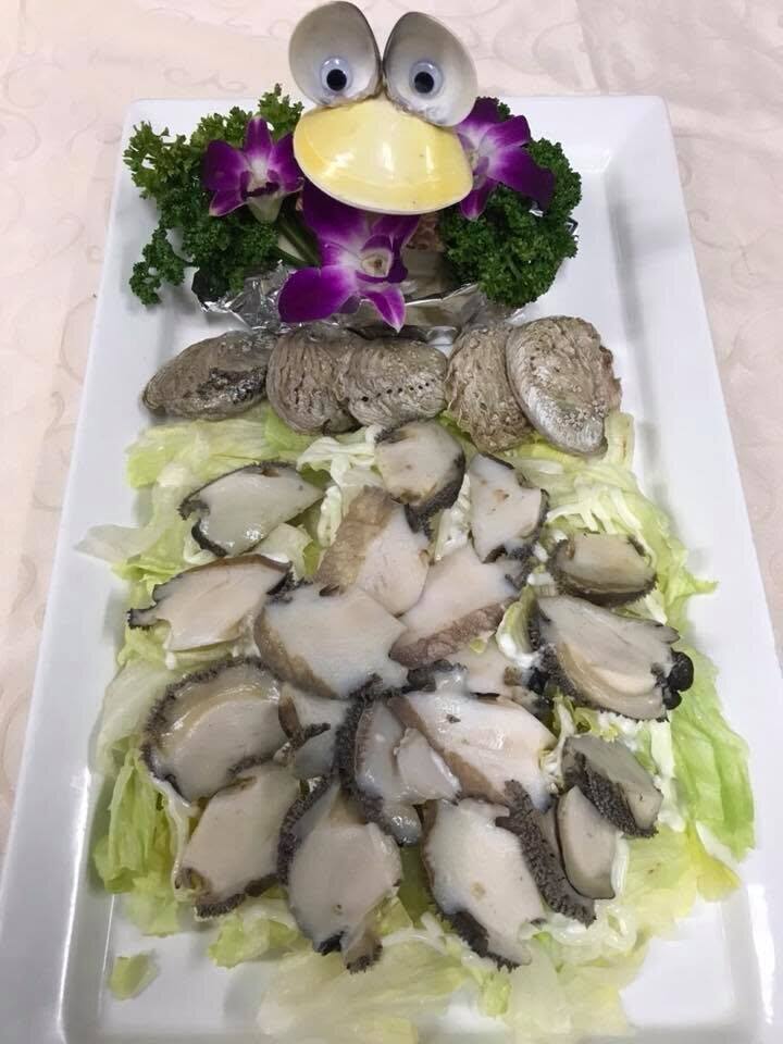 正福伯活海鮮餐廳 活鮑魚圓貝拼盤